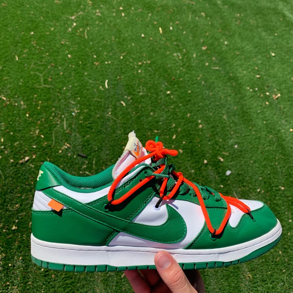 Off white dunks pine green